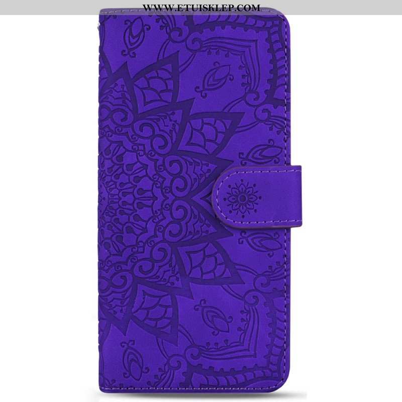 Etui Na Telefon Pokrowce do Samsung Galaxy S23 5G z Łańcuch Stylowa Mandala Z Paskami